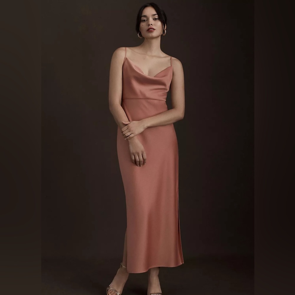 BHLDN Satin Midi Dress - Sedona